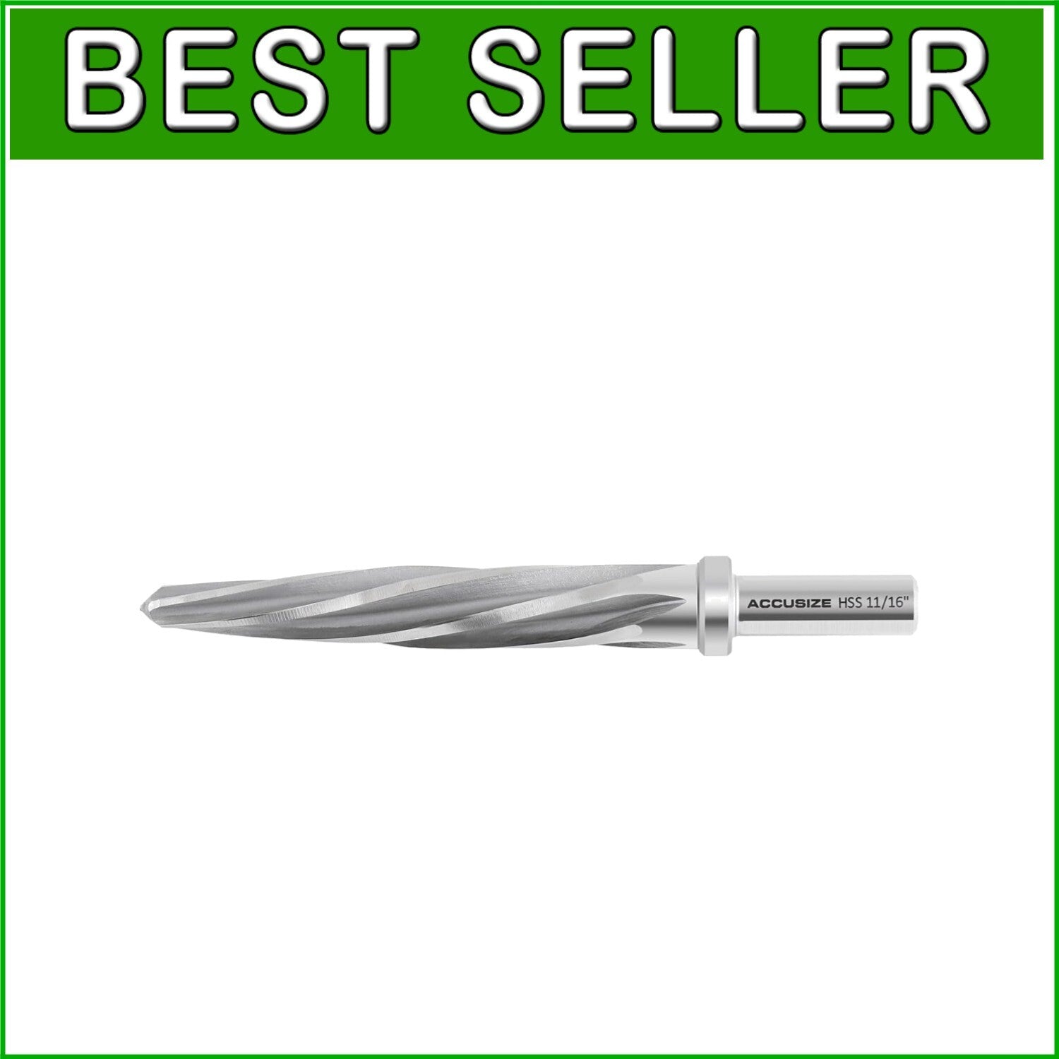 11/16'' HSS Reamer with 5 Flutes – Essential Tool for Metalworking Efficiency