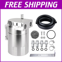 Load image into Gallery viewer, Universal 300ML Aluminum Air Oil Separator with Breather Filter Compatibility