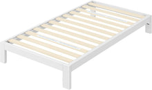 Load image into Gallery viewer, Arnav Twin Bed Frame in White – Strong Steel Construction, Headboard Compatible