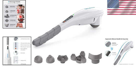 Lightweight Cordless Back Massager for Effective Muscle Relaxation at Home