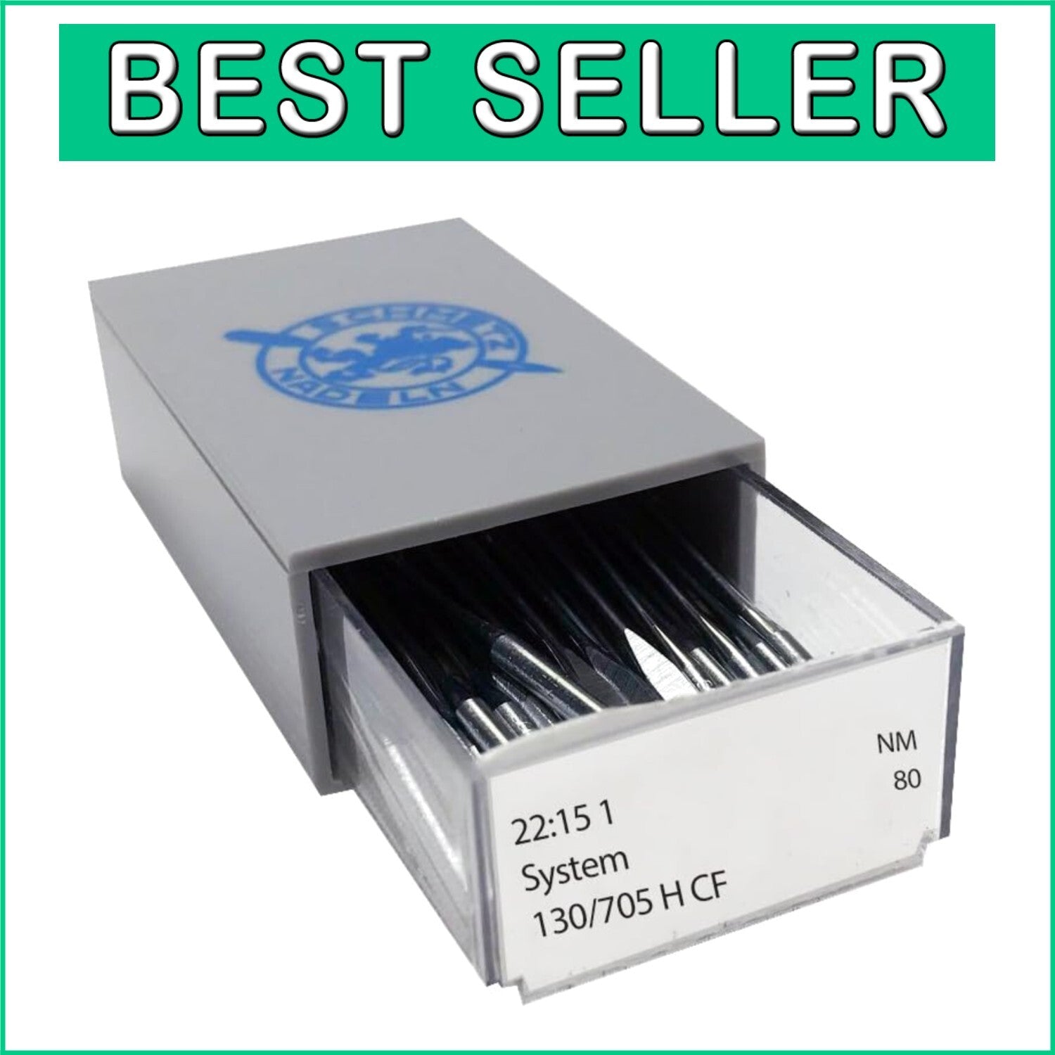 Bulk Chrome Universal Sewing Needles, Size 80/12 - Premium Quality, 100 Count