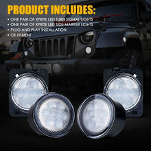 Load image into Gallery viewer, LED Light Upgrade for 2007-2018 Jeep Wrangler JK - Waterproof &amp; Easy Install