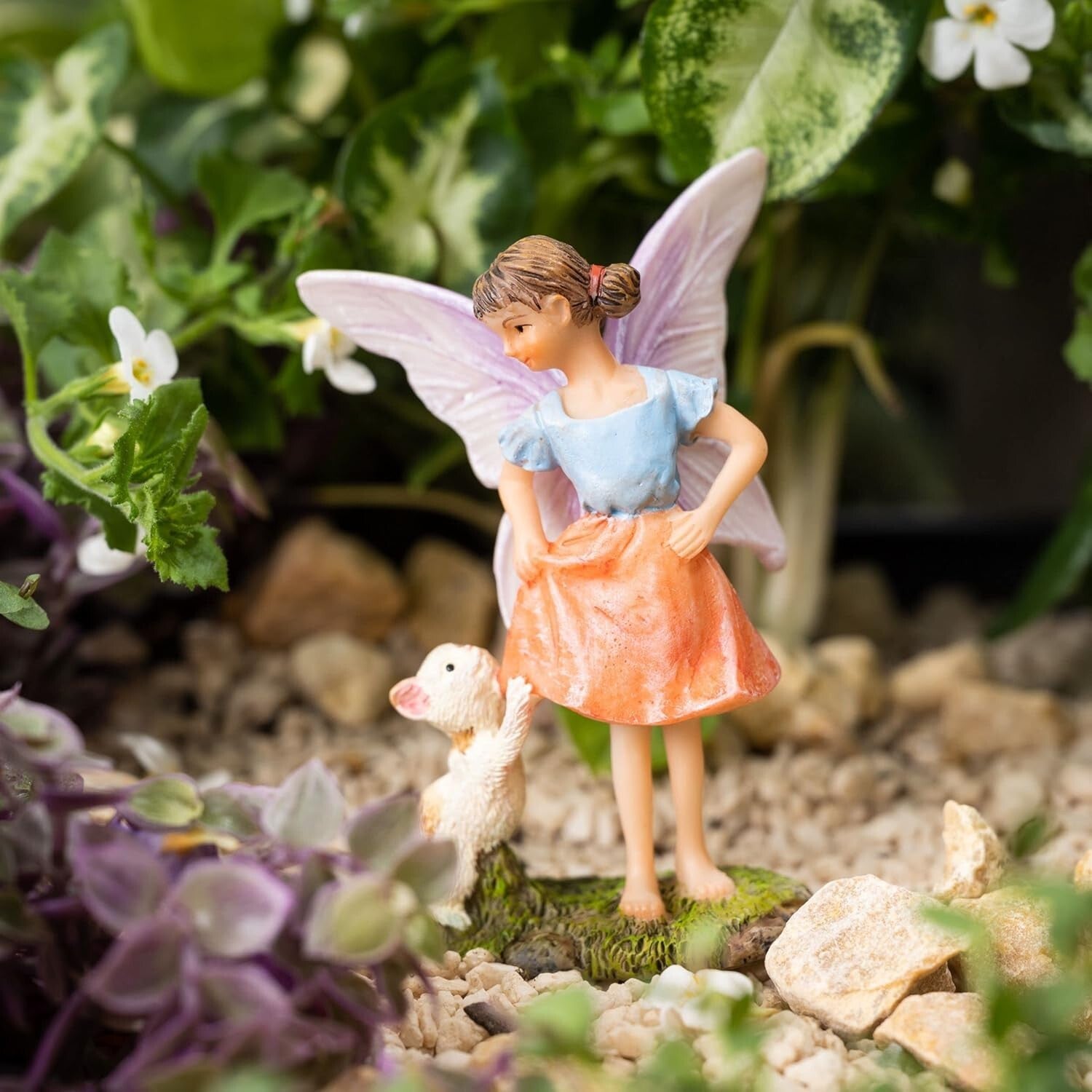 Adorable Miniature Animal Figurines for Enchanting Outdoor Fairy Gardens