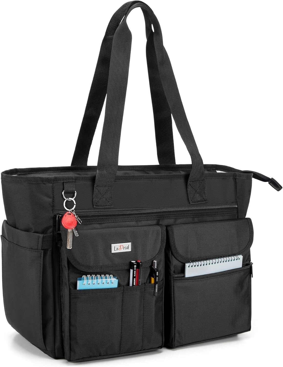 Elegant Teacher Bag with Dedicated Laptop Layer and Professional Organization