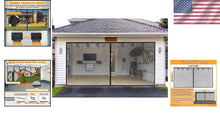 Load image into Gallery viewer, Fiberglass Garage Screen Door Set for 16x7FT Garages - Wind-Resistant &amp; Stylish