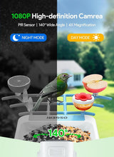 Load image into Gallery viewer, Wireless Bird Feeder with Solar Camera - Real-Time Bird Watching from Your Phone