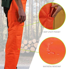Load image into Gallery viewer, Professional Chainsaw Chaps - Lightweight, Water &amp; Oil-Resistant Gear, 35 in