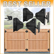 Load image into Gallery viewer, Versatile Gate Hardware Kit with Easy Install Brackets for Garden &amp; Driveway