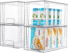 Load image into Gallery viewer, Multi-Purpose Acrylic Storage Drawers - 4-Pack Clear Bins for Tidying Spaces