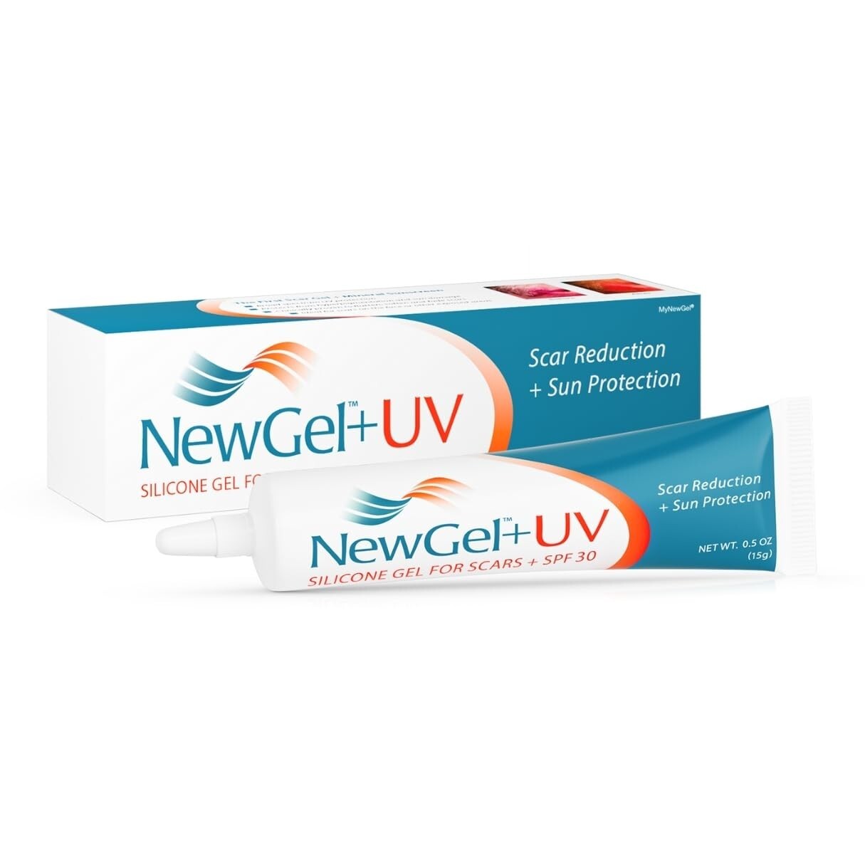 Unscented NewGel Plus UV Scar Gel with Mineral Sunscreen for Total Protection