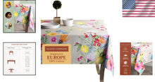 Load image into Gallery viewer, Elegant 100% Cotton Table Cloth 60 x 90 Inches for All Occasions - Jardin D'Ete