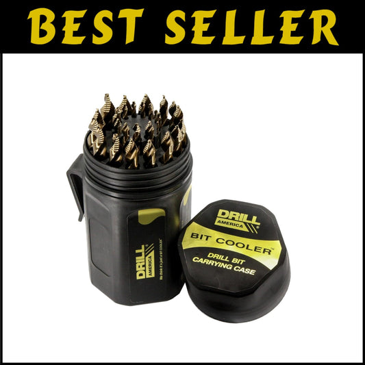 Gold Oxide Cobalt Stepped Point Drill Bits, 29 pcs for Multi-Material Drilling