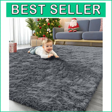 Load image into Gallery viewer, 5x7 Machine Washable Shaggy Area Rug – Soft, Cozy Living Room &amp; Bedroom Decor