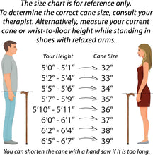 Load image into Gallery viewer, Fashionable 33-Inch Wooden Cane - Handmade Ergonomic Design for Every Lifestyle