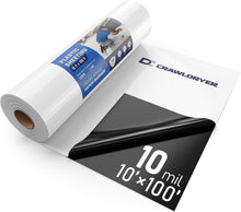 Load image into Gallery viewer, Durable 10' x 100' Black &amp; White Panda Film - Multi-Purpose Vapor Barrier Cover