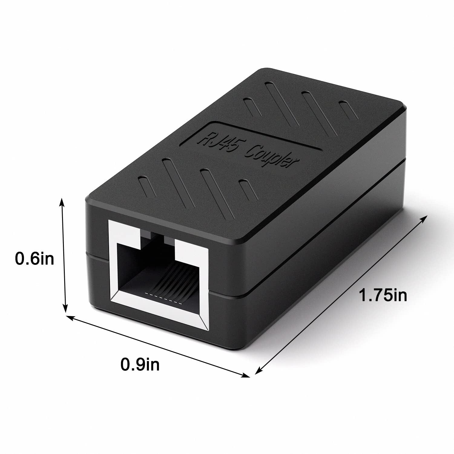 50 PCS RJ45 Coupler - Gigabit Ethernet Extender for Fast and Secure Connects