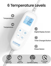 Load image into Gallery viewer, Luxurious 24"x33" Electric Heating Pad for Pain Relief - Ideal Gift for Wellness