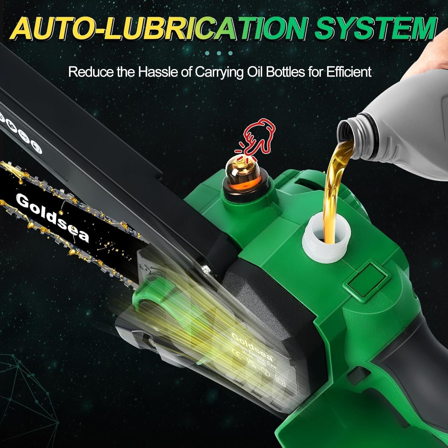 Portable Mini Chainsaw with 2 Rechargeable Batteries - Perfect Gardening Gift