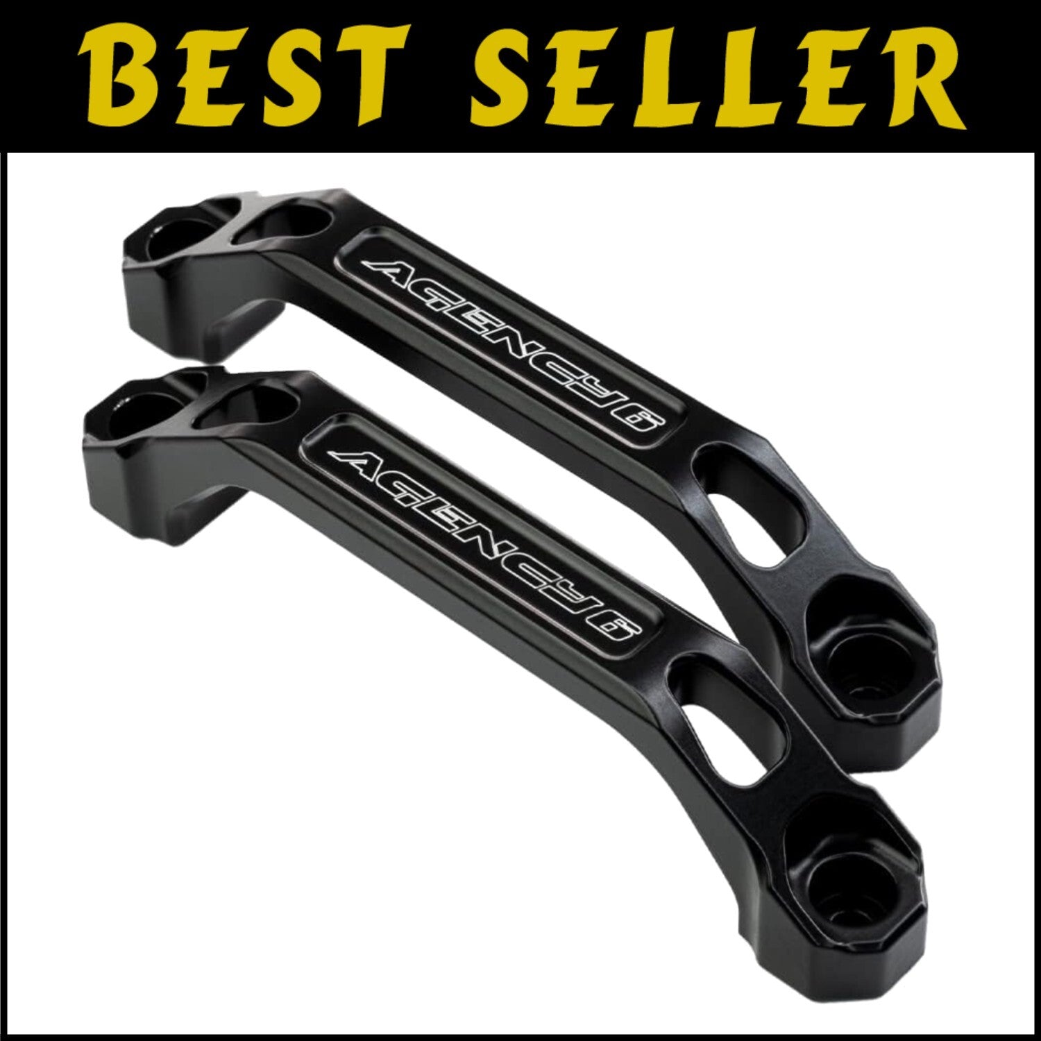 Universal Fit Roof Rack Handles - Durable Aluminum & Stainless Steel, Black