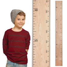 Load image into Gallery viewer, Personalized Wooden Kids Growth Chart - Functional Art for Family Spaces