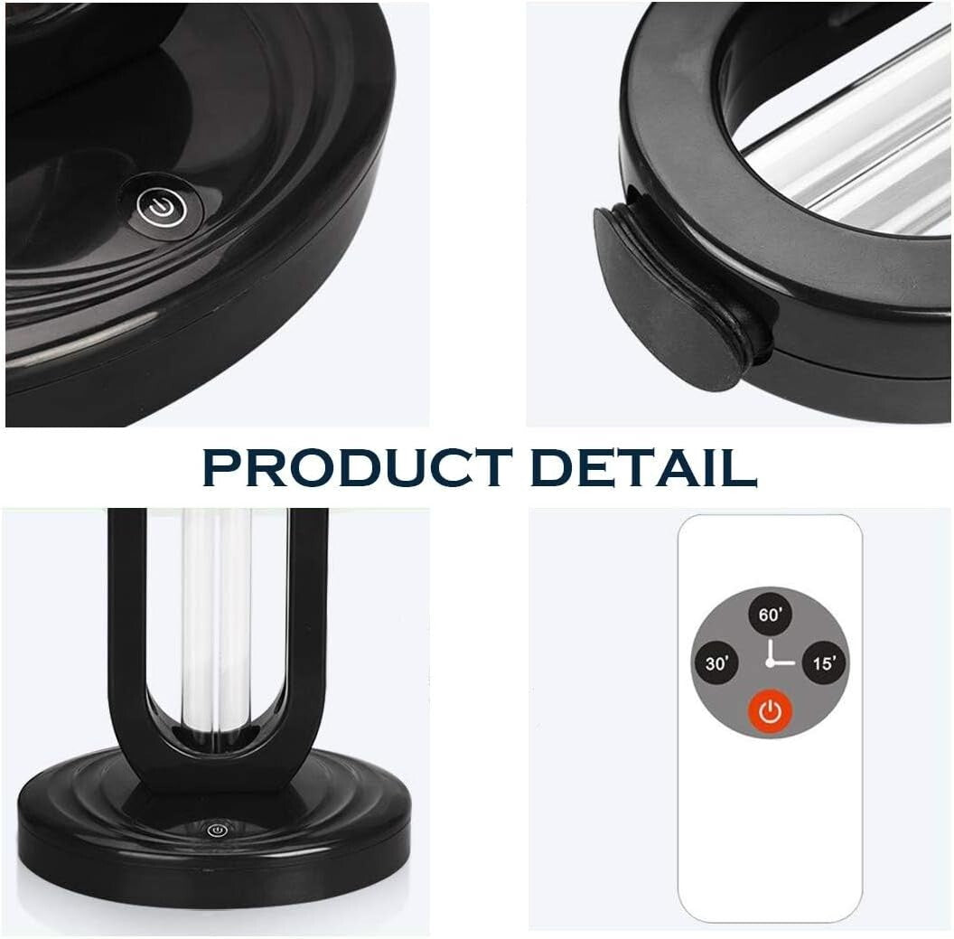 Effective UV Light Sanitization Lamp with Ozone for Clean Air & Odor Elimination