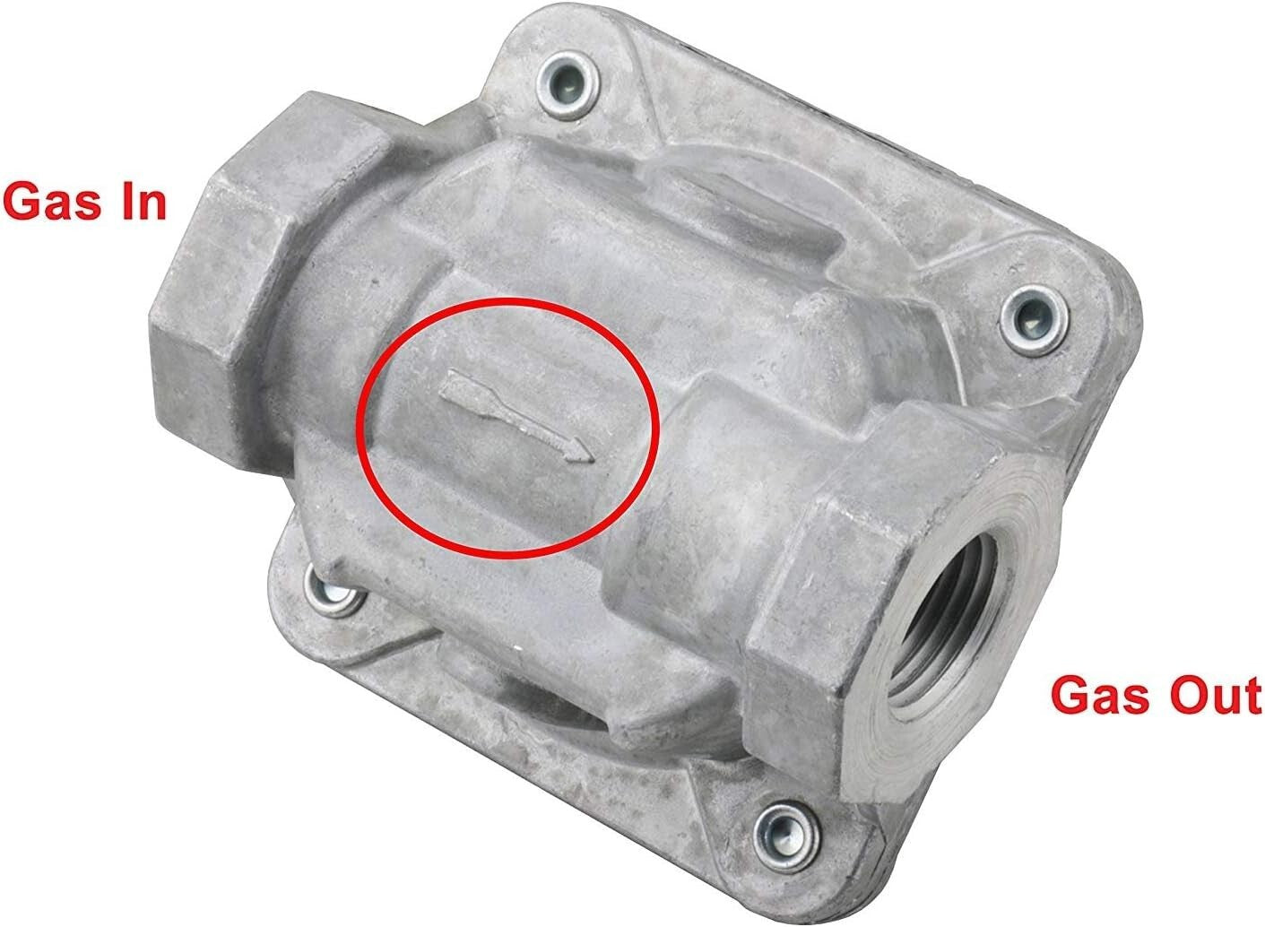 Efficient 1/2" Natural Gas Pressure Regulator - ANSI Standard NPT Fittings