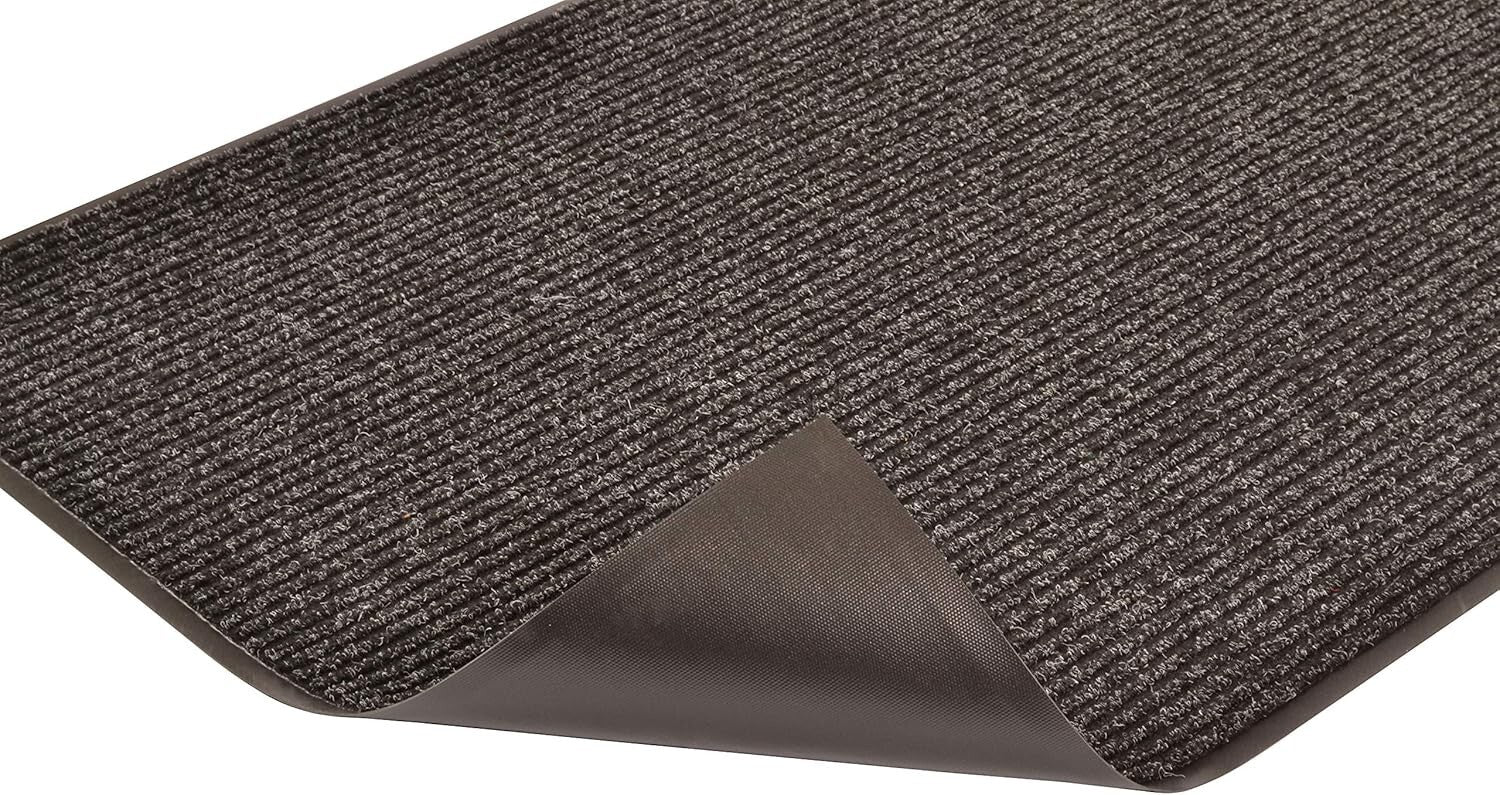 Water-Resistant 4' x 6' Charcoal Indoor/Outdoor Mat - Safe & Easy to Clean