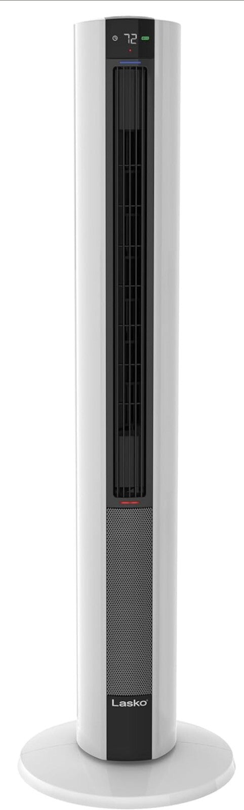 Versatile Bladeless Tower Fan and Heater - 3 Heat Settings, WT/Remote Control