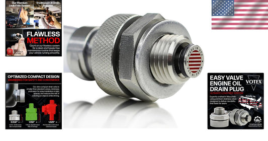 Premium Stainless Steel Quick Release Oil Drain Plug for Easy Install & Use