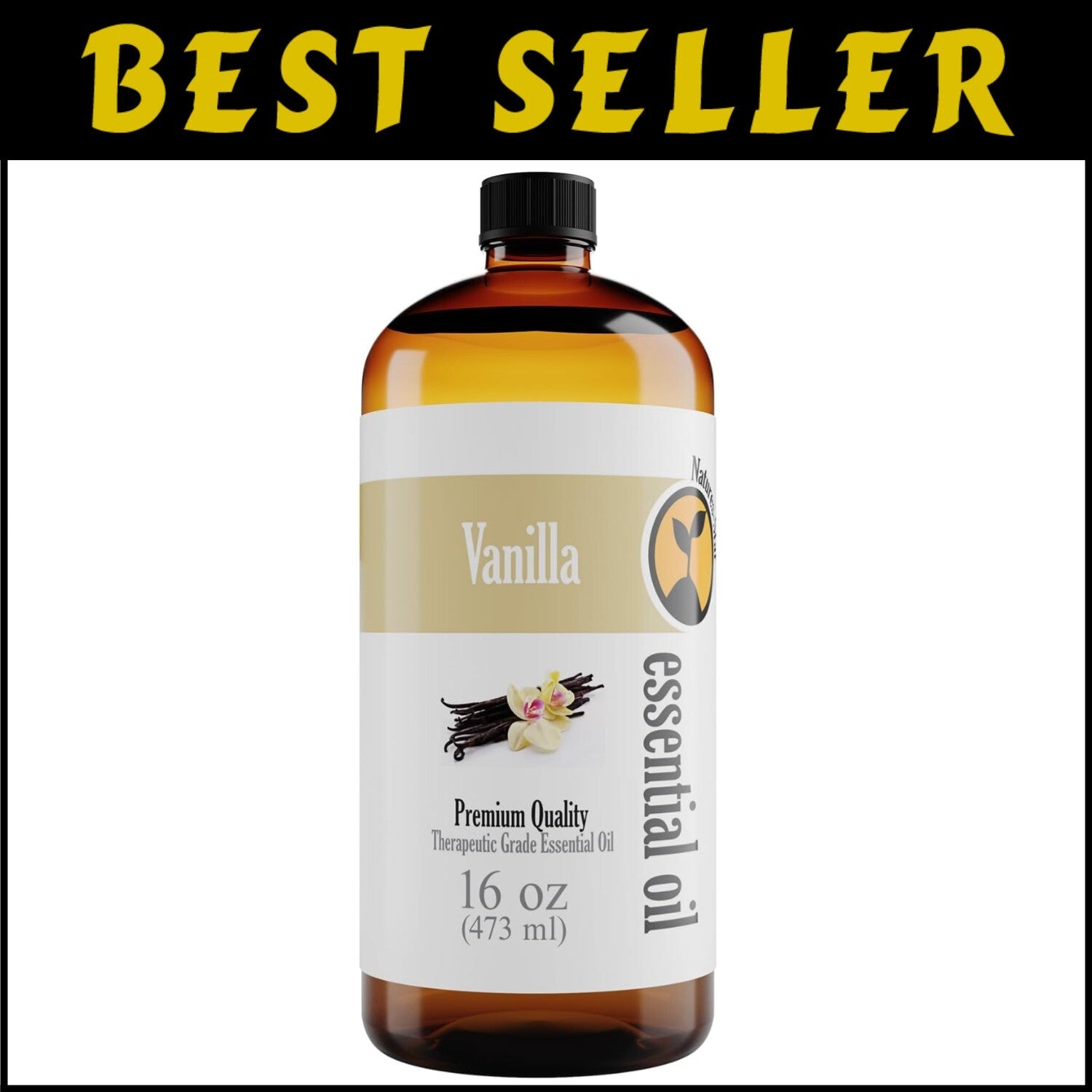Versatile 16oz Vanilla Essential Oil - Ideal for Diffusion, Crafts & Relaxation