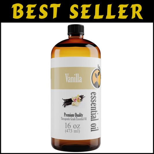 Versatile 16oz Vanilla Essential Oil - Ideal for Diffusion, Crafts & Relaxation