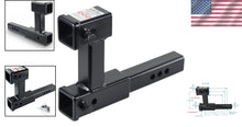 Load image into Gallery viewer, Versatile Dual Trailer Hitch Extender: Adjustable &amp; Anti-Rattle for 2" Receivers