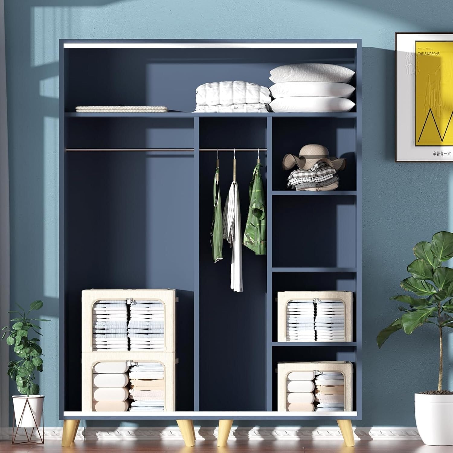 Elegant Linen Storage Bins - 3-Pack Foldable Organizers with 66L Capacity