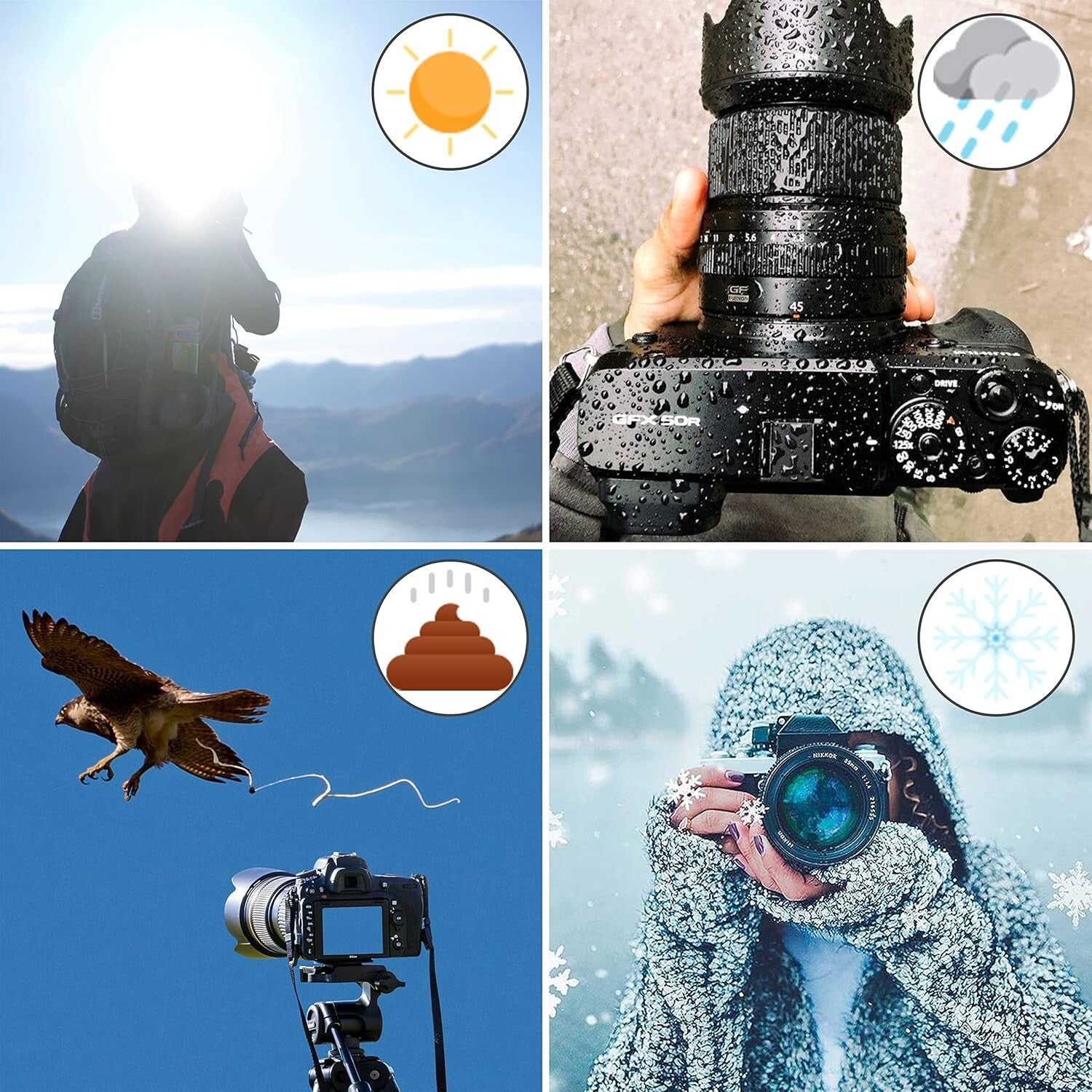 Adjustable Tripod Umbrella with Rubber Clamp - Ideal for Professional Use