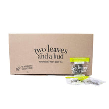Load image into Gallery viewer, 100 Count Pyramid Sachets of Whole Leaf Organic Green Tea - Light &amp; Sweet Flavor