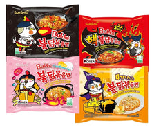 Load image into Gallery viewer, Spicy Samyang Buldak Ramen Variety 11 Pack with Free Chopsticks - Gift Edition