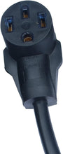 Load image into Gallery viewer, Durable NEMA 3-Prong to 4-Prong Adapter for Smooth Power Transfer - 12' Length