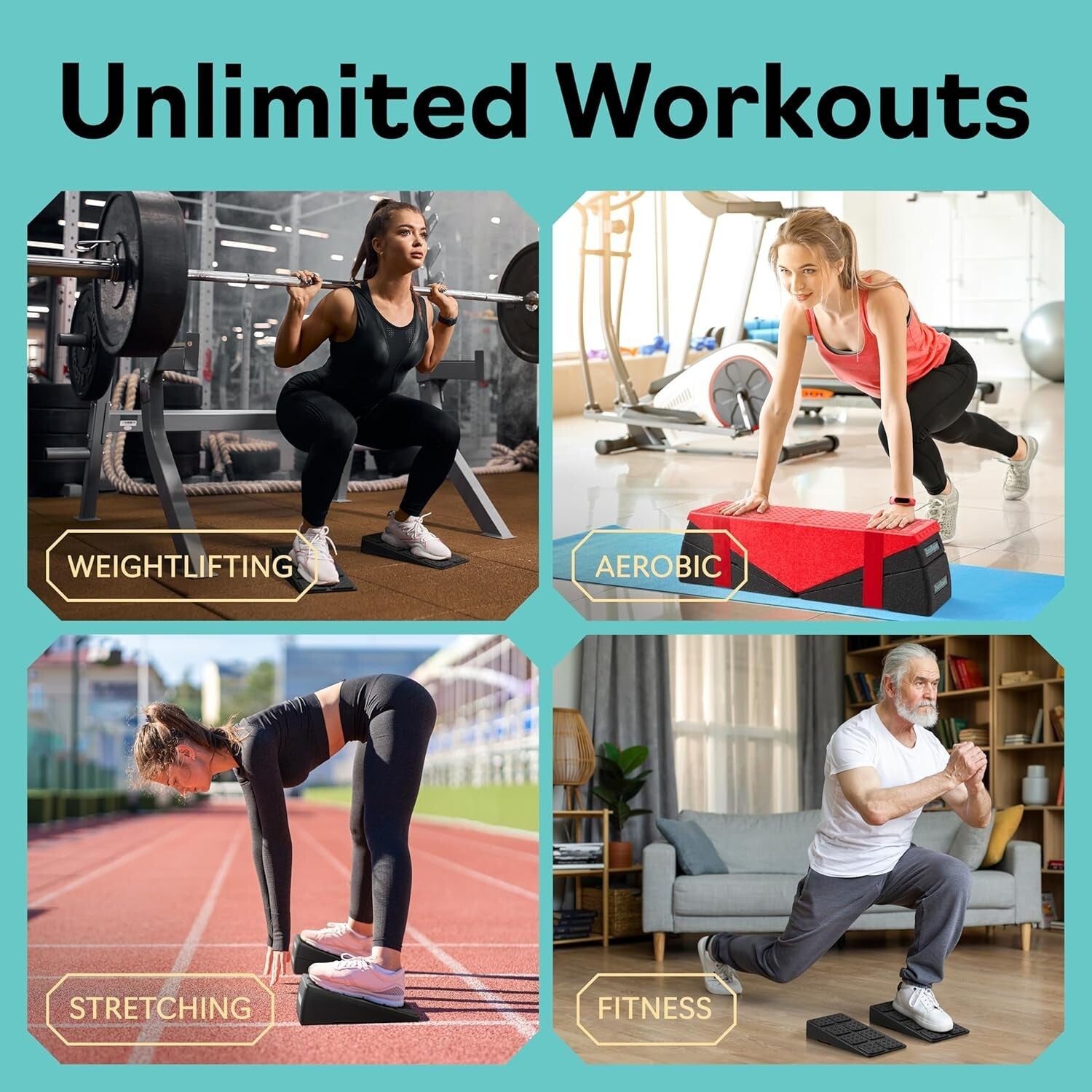 Calf Stretcher & Squat Wedge Block - Innovative Exercise Solution for All Levels