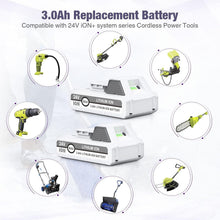Load image into Gallery viewer, High-Capacity 24V Lithium-Ion Replacement Batteries for Snow Joe+Sun Joe