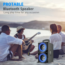 Load image into Gallery viewer, Portable Bluetooth Speaker with Rich Bass, Wood Enclosure &amp; Long Battery Life