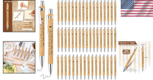 Load image into Gallery viewer, Engraved Bamboo Ballpoint Pens - 200 Inspirational Scripture Quotes for Gifting