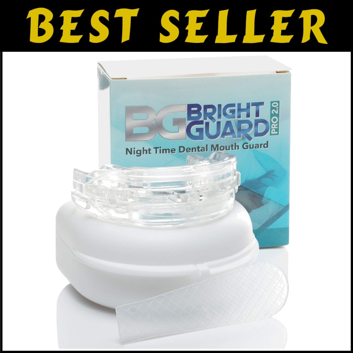 Customizable Bruxism Mouth Guard - Adjustable Sleep Aid for Night Comfort