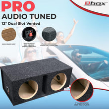 Load image into Gallery viewer, Premium Dual Vented 12-Inch Subwoofer Box for Enhanced Car Audio Experience
