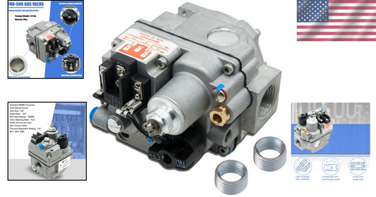 Durable 2-Port Gas Control Valve with Pilot Outlet and Standard NEMA Connections