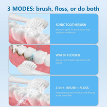 Load image into Gallery viewer, Sonic Electric Toothbrush with Water Flosser - 5 Modes &amp; Smart Timer for Health