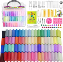 Load image into Gallery viewer, Engaging Polymer Clay Set for Ages 3+ - 72 Colors &amp; Modeling Tools Included