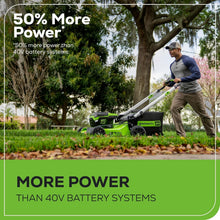 Load image into Gallery viewer, 60V Cordless 21” Lawn Mower with LED Lights &amp; Rapid Charger - Eco-Friendly Power
