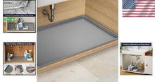 Load image into Gallery viewer, Stain-Resistant Under Sink Mat - 37" x 22" Flexible Silicone for Clean Cabinets