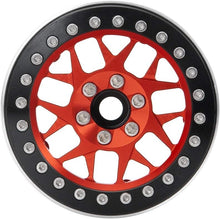 Load image into Gallery viewer, Stylish Red Beadlock Wheels - Upgrade Your 1/10 RC Crawler's Performance