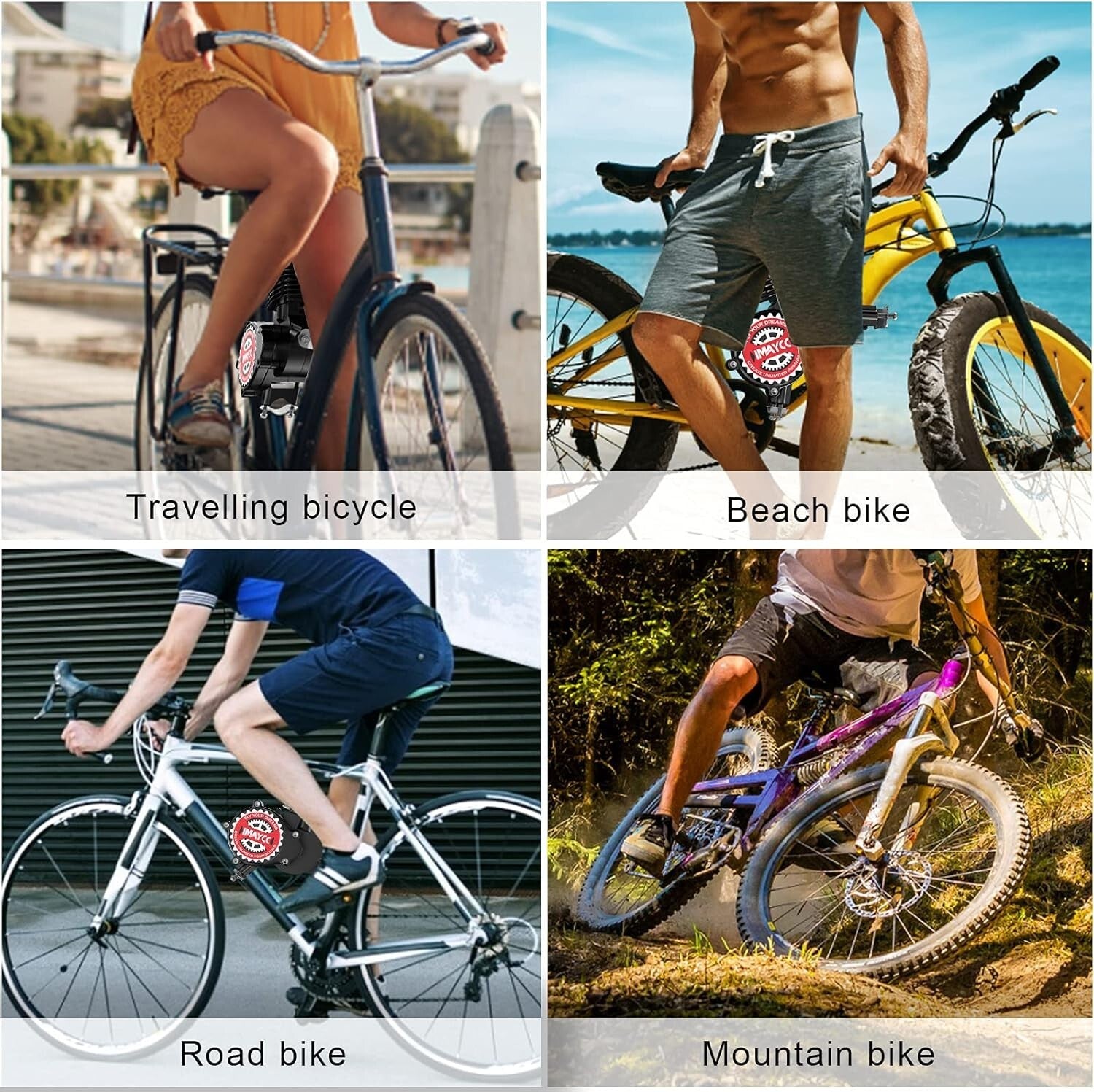 Durable 80cc 2-Stroke Bicycle Engine Kit - Perfect Fit for 26-28" Mountain Bikes